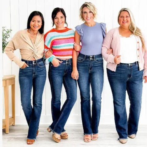 🍁Neujahrsangebote🍁 Women’s Casual High Waist Jeans with Pockets
