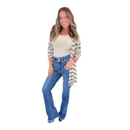🍁Neujahrsangebote🍁 Women’s Casual High Waist Jeans with Pockets