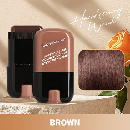 🥰3 kaufen und 3 🥰geschenkt bekommen-Tragbarer Haarfärbestift mit Kamm