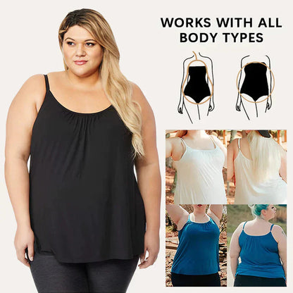 🎁Schneller Verkauf – 49% Rabatt🌺 Locker sitzendes Tanktop mit integriertem BH