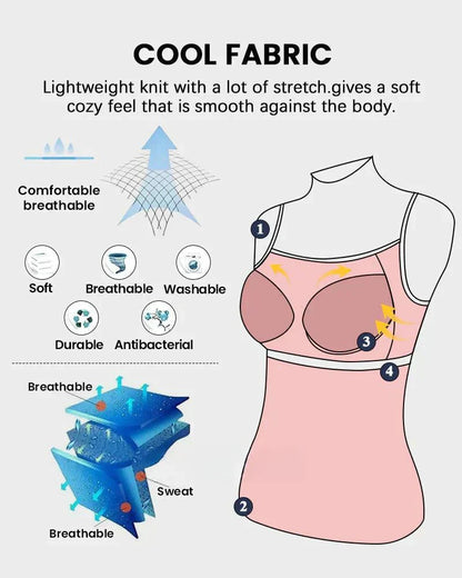 🎁Schneller Verkauf – 49% Rabatt🌺 Locker sitzendes Tanktop mit integriertem BH
