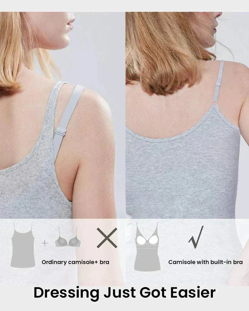 🎁Schneller Verkauf – 49% Rabatt🌺 Locker sitzendes Tanktop mit integriertem BH