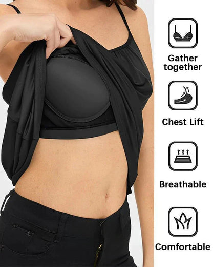 🎁Schneller Verkauf – 49% Rabatt🌺 Locker sitzendes Tanktop mit integriertem BH