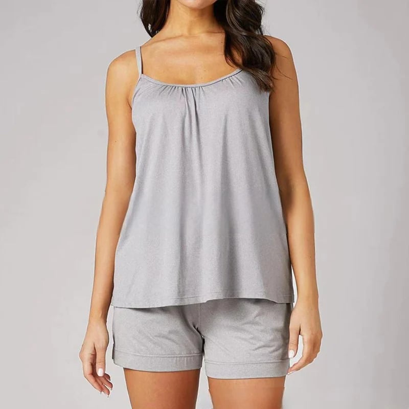 🎁Schneller Verkauf – 49% Rabatt🌺 Locker sitzendes Tanktop mit integriertem BH