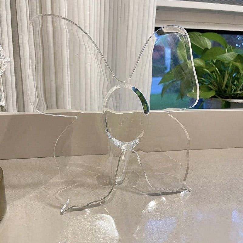 🦋 Transparente Schmetterling Glasvase ✨ Zauberhafte Deko