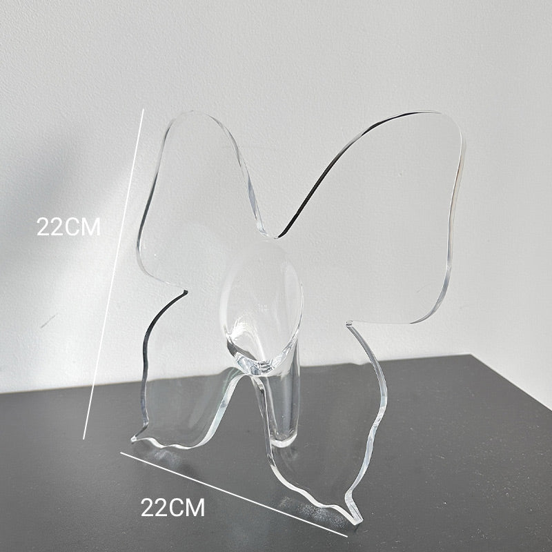 🦋 Transparente Schmetterling Glasvase ✨ Zauberhafte Deko