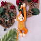 🐒Kreativer Vorhang-Raffhalter mit Affenmotiv und Druckknopf