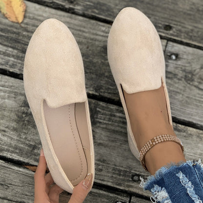 🔥Heißer Verkauf🔥 Lässige, einfarbige flache Schuhe für Damen
