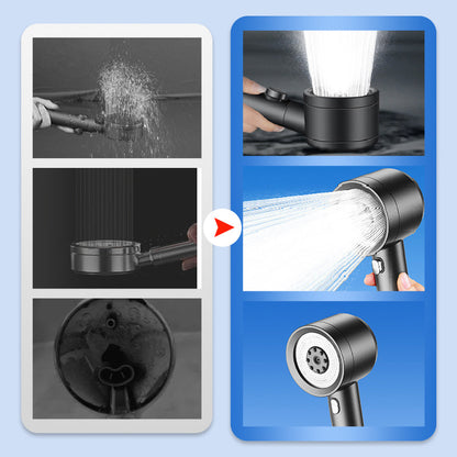 🚿 4-Stufen-Duschkopf mit Hochdruck & Filter – Perfekte Duscherlebnis!