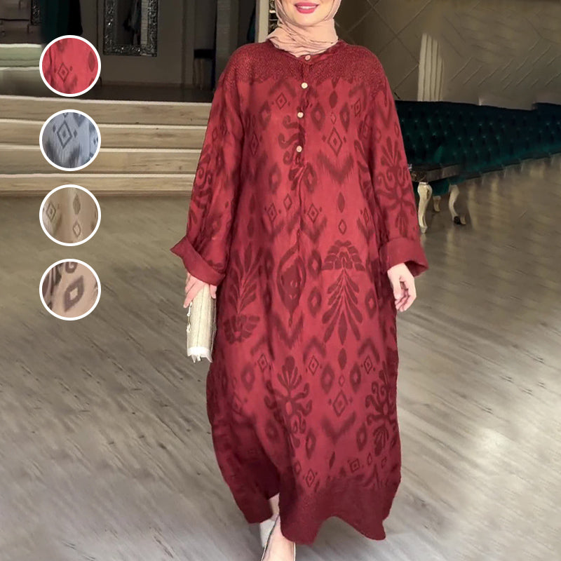 ✨Die Pakete werden zu Ihnen nach Hause geliefert!🌿Graceful Langarm-Maxikleid für Damen