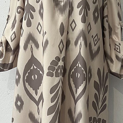 ✨Die Pakete werden zu Ihnen nach Hause geliefert!🌿Graceful Langarm-Maxikleid für Damen
