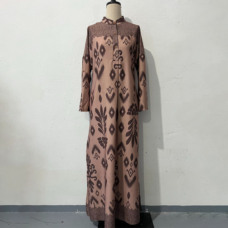 ✨Die Pakete werden zu Ihnen nach Hause geliefert!🌿Graceful Langarm-Maxikleid für Damen