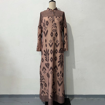 ✨Die Pakete werden zu Ihnen nach Hause geliefert!🌿Graceful Langarm-Maxikleid für Damen