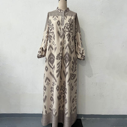✨Die Pakete werden zu Ihnen nach Hause geliefert!🌿Graceful Langarm-Maxikleid für Damen