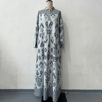 ✨Die Pakete werden zu Ihnen nach Hause geliefert!🌿Graceful Langarm-Maxikleid für Damen