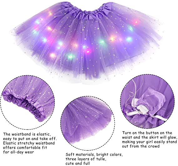 💕 50% RABATT! ✨ Magischer LED-Tutu-Rock – Leuchtend, leicht & verspiel – Ideal für Partys, Festivals & besondere Anlässe 🌸