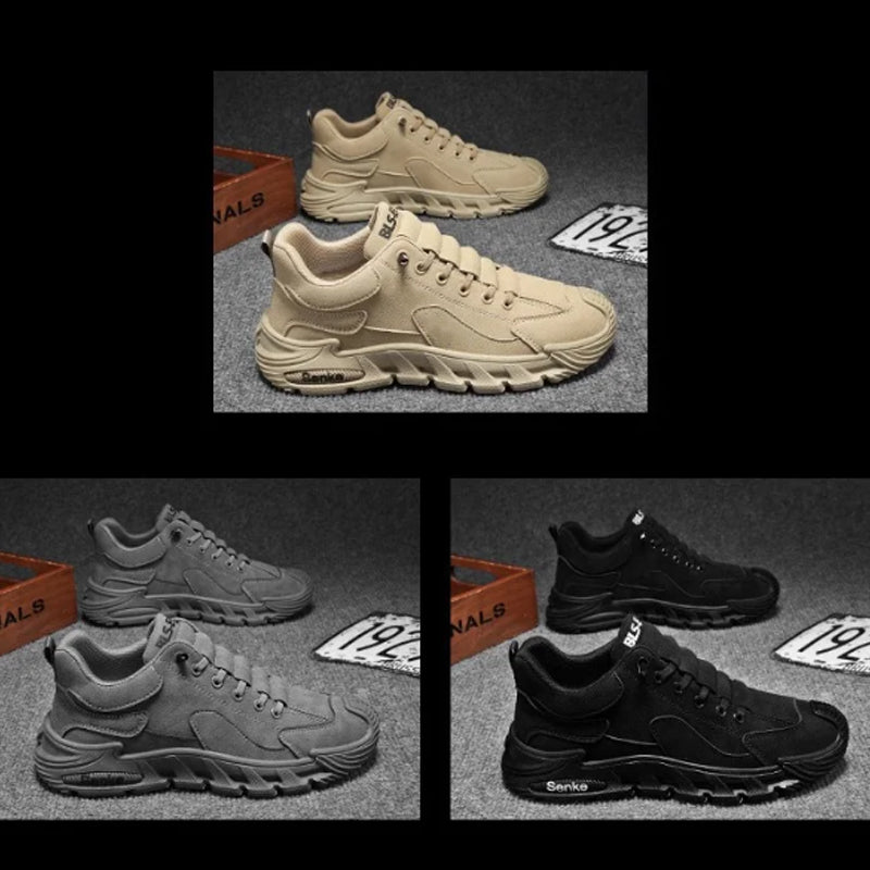 Men's Thick Sole Non-Slip Casual Walking Shoes