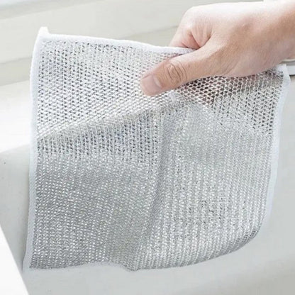 🔥🔥Maifeiertag Sonderangebot kaufen 5 bekommen 5 gratis insgesamt 50🔥 Vielseitige Metalltücher für trockenes und nasses Geschirrspülen