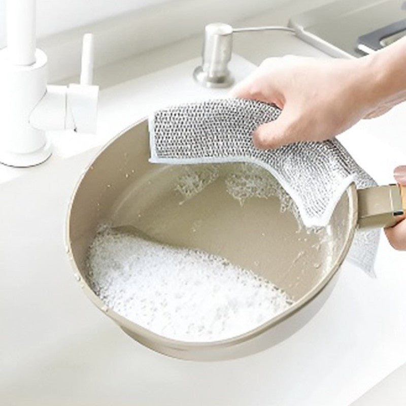 🔥🔥Maifeiertag Sonderangebot kaufen 5 bekommen 5 gratis insgesamt 50🔥 Vielseitige Metalltücher für trockenes und nasses Geschirrspülen