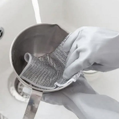 🔥🔥Maifeiertag Sonderangebot kaufen 5 bekommen 5 gratis insgesamt 50🔥 Vielseitige Metalltücher für trockenes und nasses Geschirrspülen