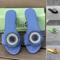 🔥Sommer-Neuankünfte🔥Women’s Elegant Rhinestone Slide Sandals