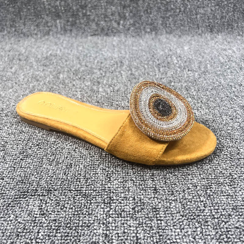 🔥Sommer-Neuankünfte🔥Women’s Elegant Rhinestone Slide Sandals
