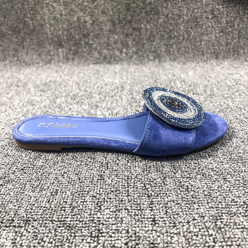 🔥Sommer-Neuankünfte🔥Women’s Elegant Rhinestone Slide Sandals