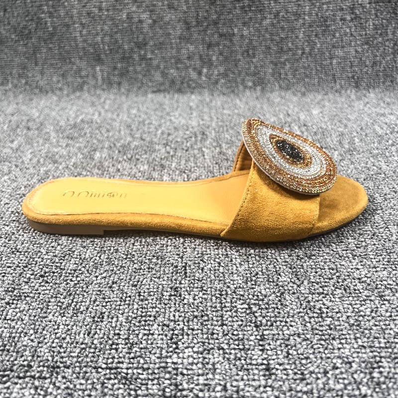🔥Sommer-Neuankünfte🔥Women’s Elegant Rhinestone Slide Sandals