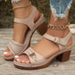 🪧Großer Wertansturm🌟Damen Sandalen mit Blockabsatz