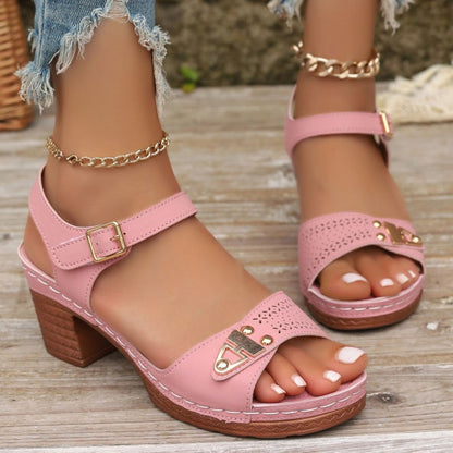 🪧Großer Wertansturm🌟Damen Sandalen mit Blockabsatz