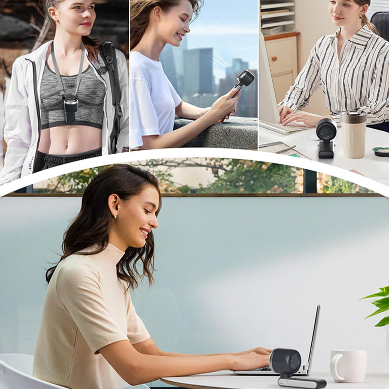 🌞Hot Sale 50% OFF🎁 ❄️Summer Savior A Hand-sized Hair Dryer💨5-Speed Foldable Handheld Fan Portable Design, Perfect Summer Companion!