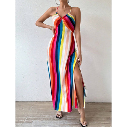 🌞🌴 Damen Trägerkleid – Locker & Bequem, mit Print, Ideal für Sommer & Freizeit📦Kostenloser Versand🔥