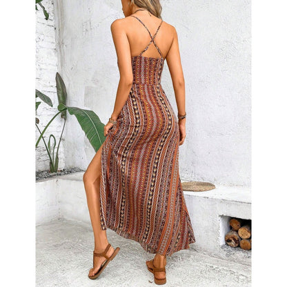 🌞🌴 Damen Trägerkleid – Locker & Bequem, mit Print, Ideal für Sommer & Freizeit📦Kostenloser Versand🔥