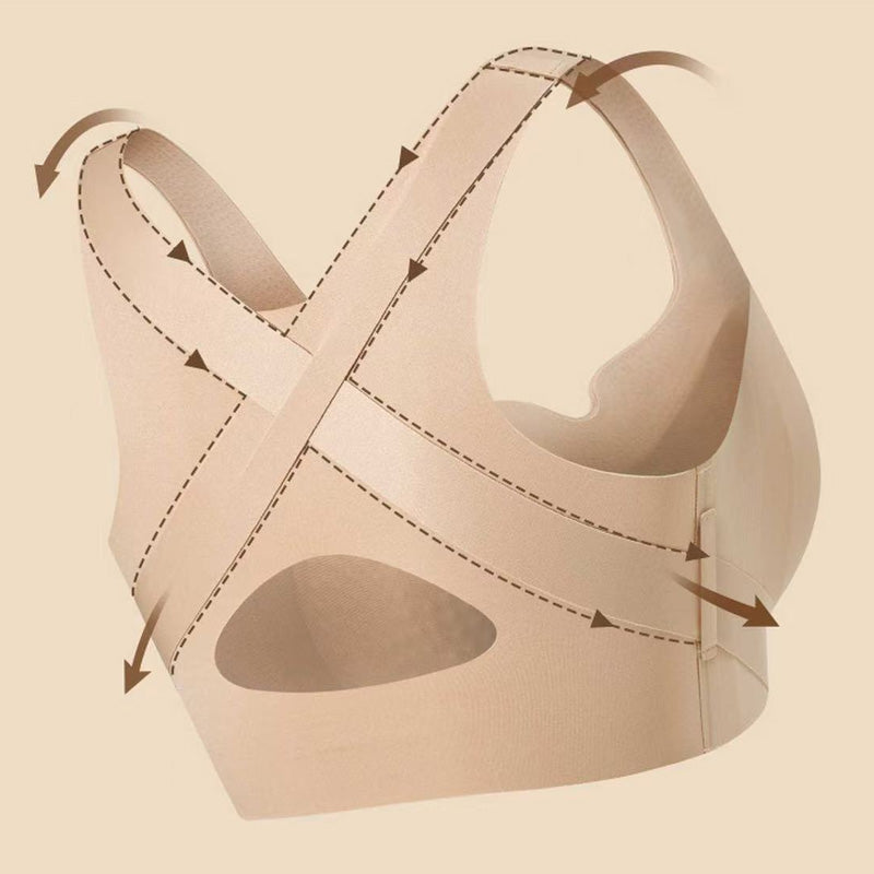 📢📢50% Rabatt!! ⏰Nahtloser BH mit Rückenstütze und Frontverschluss für Damen