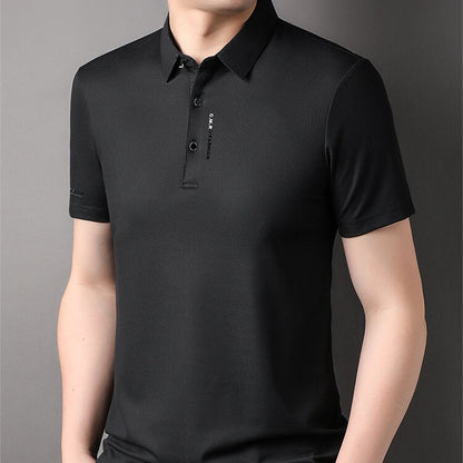 🔥Für kurze Zeit: 50 % Rabatt！！👕Herren Slim-Fit T-Shirt mit kurzen Ärmeln, Knopfleiste und Hemdkragen