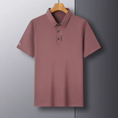 🔥Für kurze Zeit: 50 % Rabatt！！👕Herren Slim-Fit T-Shirt mit kurzen Ärmeln, Knopfleiste und Hemdkragen