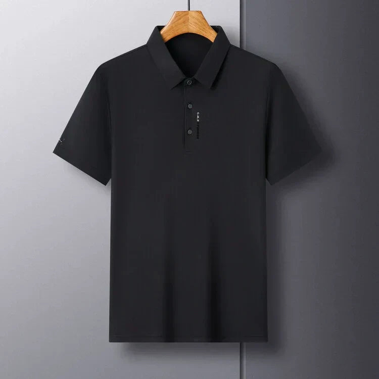 🔥Für kurze Zeit: 50 % Rabatt！！👕Herren Slim-Fit T-Shirt mit kurzen Ärmeln, Knopfleiste und Hemdkragen
