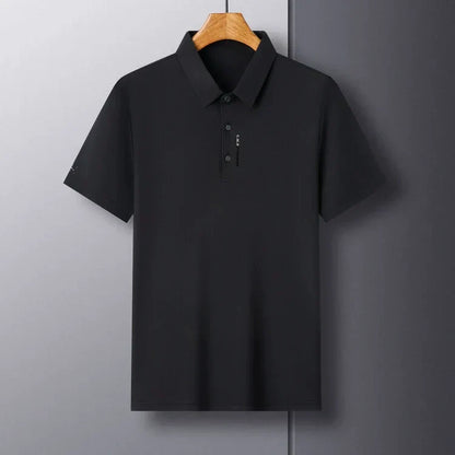 🔥Für kurze Zeit: 50 % Rabatt！！👕Herren Slim-Fit T-Shirt mit kurzen Ärmeln, Knopfleiste und Hemdkragen