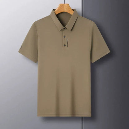 🔥Für kurze Zeit: 50 % Rabatt！！👕Herren Slim-Fit T-Shirt mit kurzen Ärmeln, Knopfleiste und Hemdkragen