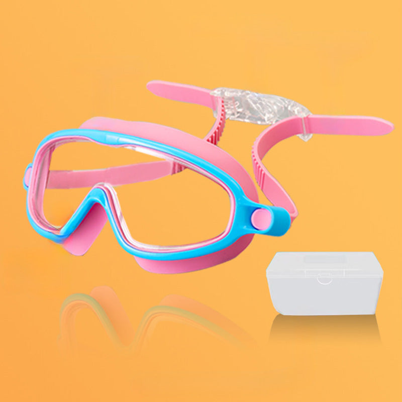 🎁Anti-Fog Swimming Goggles for Kids with Nose Clip & Ear Plugs