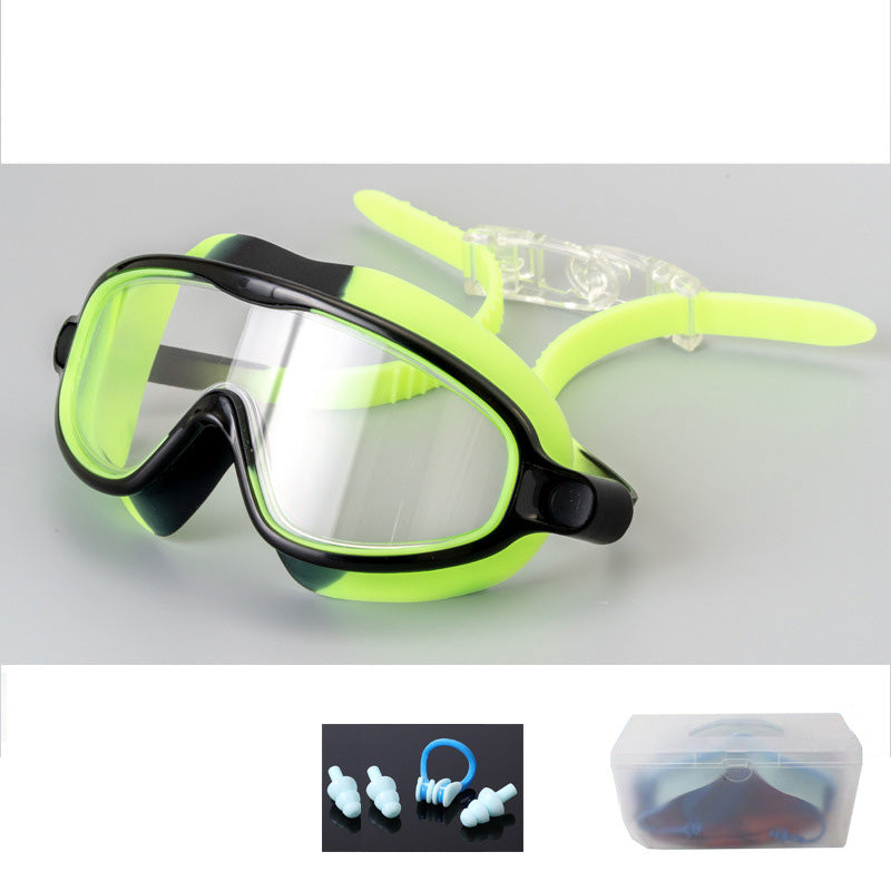 🎁Anti-Fog Swimming Goggles for Kids with Nose Clip & Ear Plugs