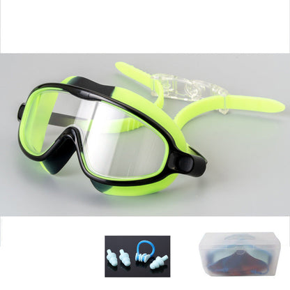 🎁Anti-Fog Swimming Goggles for Kids with Nose Clip & Ear Plugs