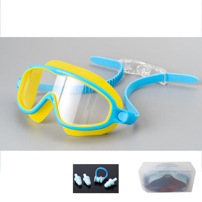 🎁Anti-Fog Swimming Goggles for Kids with Nose Clip & Ear Plugs
