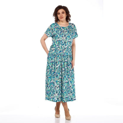 🎉Super-Preisverfall💥 Chiffonkleid mit Sommermuster