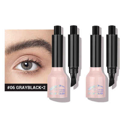 💋Super dick 💋Abgewinkelter Pinsel & Dip Flüssiger Augenbrauenstift