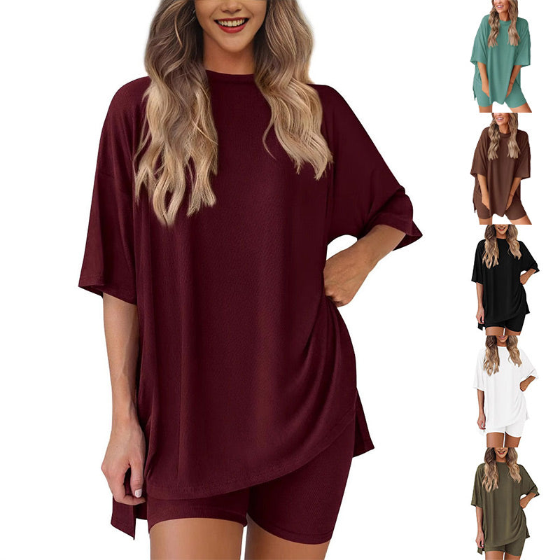 ❤️lässiges zweiteiliges Set mit kurzen Ärmeln und Shorts