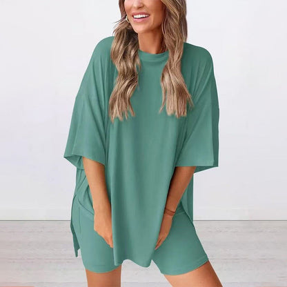 💞LETZTER TAG – 40 % RABATT🌸 Lässiges, locker geschnittenes zweiteiliges Sommer-Set für Damen💃