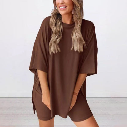 ❤️lässiges zweiteiliges Set mit kurzen Ärmeln und Shorts