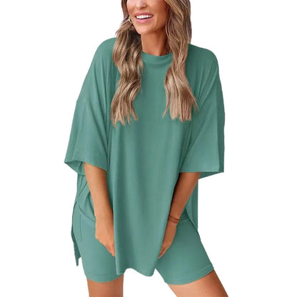 ❤️lässiges zweiteiliges Set mit kurzen Ärmeln und Shorts