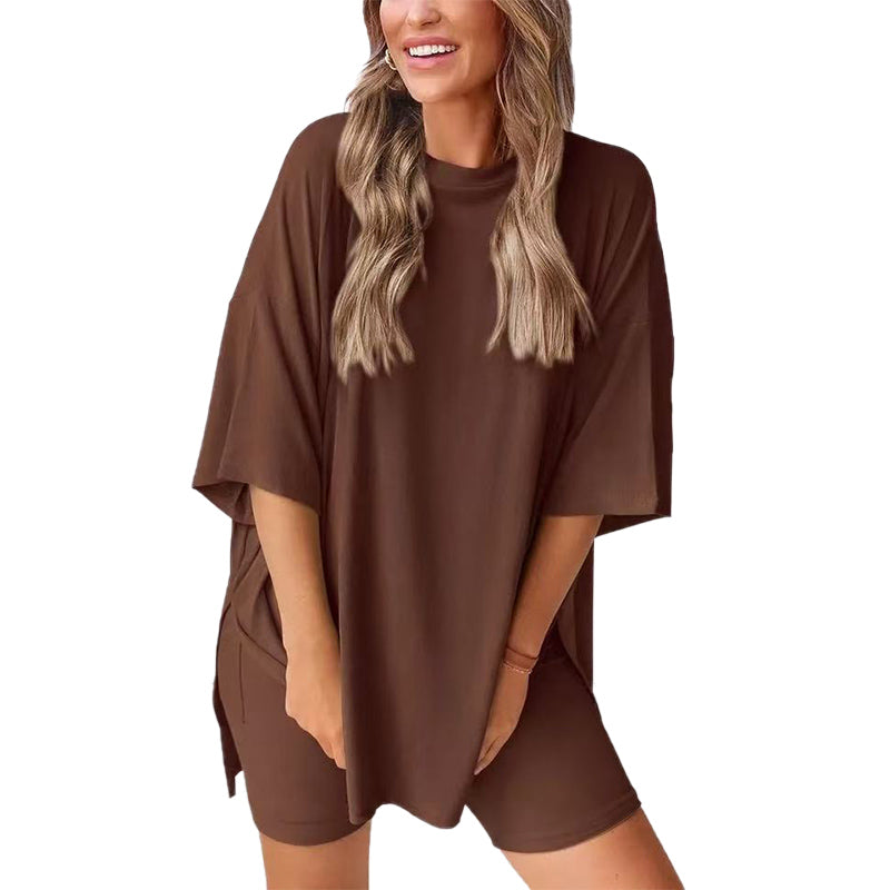 ❤️lässiges zweiteiliges Set mit kurzen Ärmeln und Shorts